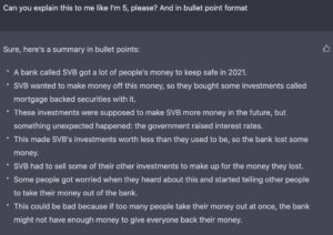 PHOTO Dumbed Down 5 Year Old Explanation On Why Silicon Valley Bank Collapsed