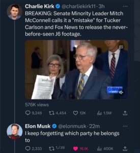 PHOTO Elon Musk Mocking Mitch McConnell Because He Can