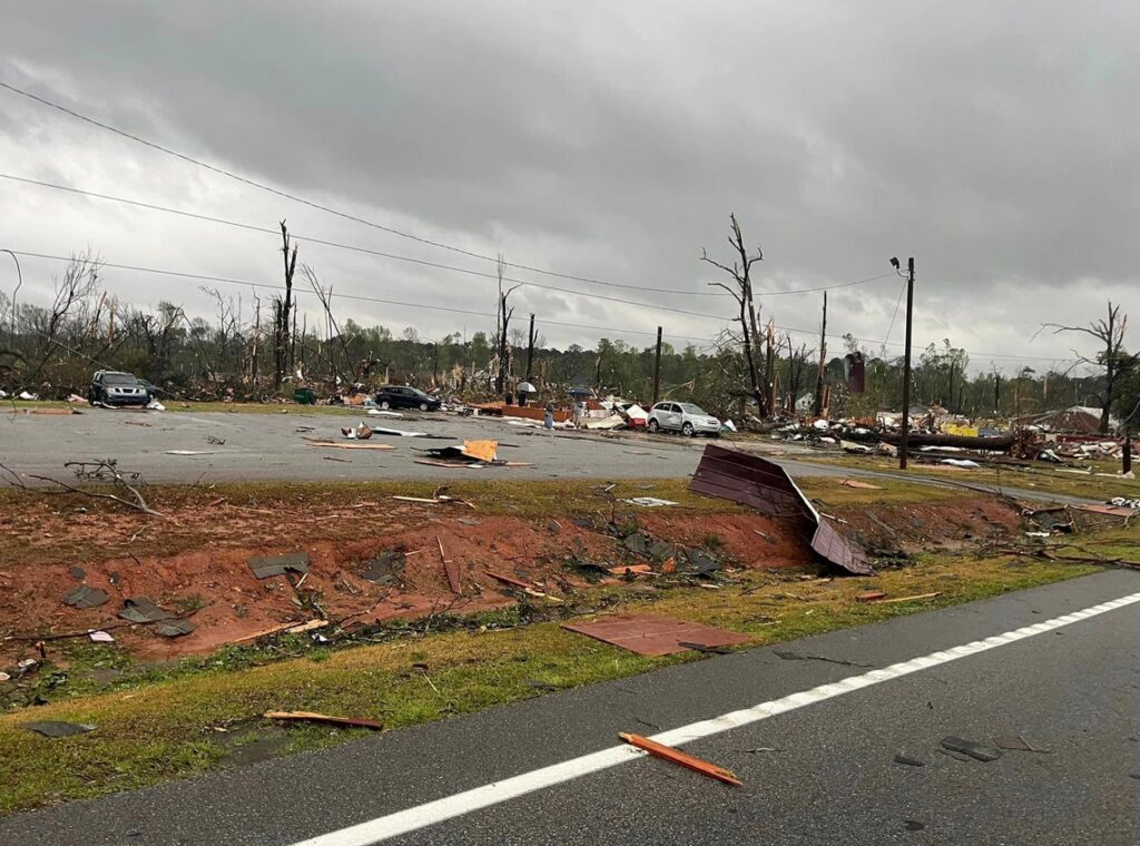 PHOTO Extensive Tornado Damage On West Point Road Near LaGrange Georgia