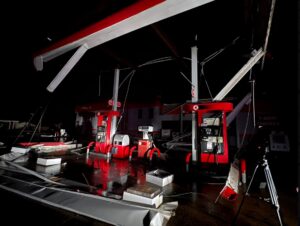 PHOTO Gas Station Damaged In Amory Mississippi By Tornado