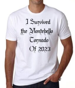 PHOTO I Survived The Montebello Tornado Of 2023 T-Shirt