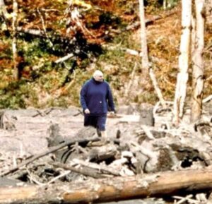 PHOTO John Fetterman Walking Around The Woods In Shorts And A Plain Blue Hoodie