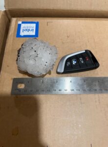 PHOTO Of Baseball Sized Hail That Was Falling On TCU Campus In Fort Worth