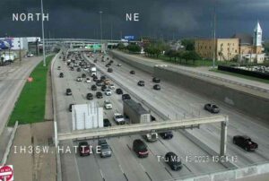 PHOTO Of I-35 W In Forth Worth While Tornado Touches Down