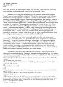 PHOTO Of Jim Jordan's Letter Demanding Testimony Relating To Manhattan DA Alvin Bragg's Abuse Of Prosecutorial Authority