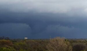 PHOTO Of The Funnel That Prompted The Tornado Warning Over Fort Worth This Afternoon