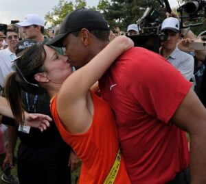 PHOTO Of Tiger Woods Kissing Erica Herman On The Golf Course