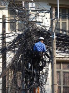 PHOTO People At Instagram Headquarters Sorting Through The Wires To Fix The Outage Meme