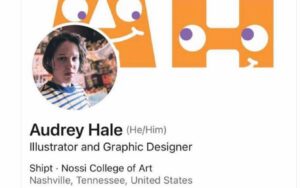 PHOTO Proof Audrey Hale's Pronouns On LinkedIn Were He Him And Her Name Used To Be Aiden Hale