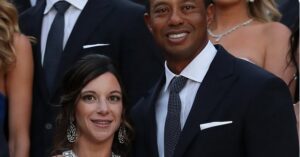 PHOTO Rare Time Erica Herman Was In Dress And Tiger Woods In Suit For Special Event