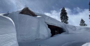 PHOTO Tahoe California Got An Extra 8 Feet Of Snow To Go Along With 10 Feet Of Already Un-melted Snow