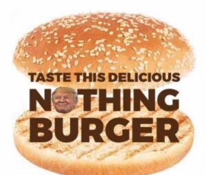 PHOTO Taste This Delicious Nothing Burger Donald Trump Meme