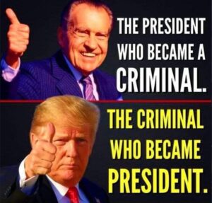 PHOTO The President Who Became A Criminal Vs The Criminal Who Became President Meme