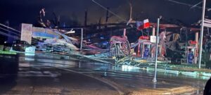 PHOTO What Is Left Of Exxon Gas Station In Amory MS