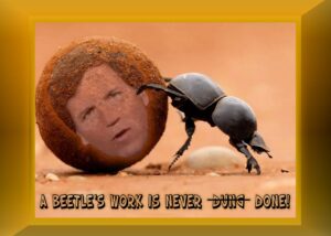 PHOTO A Beetle's Work Is Never Dung Done Tucker Carlson Meme