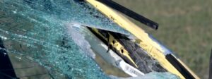 PHOTO Alexa Bartell's Windshield Was Completely Shattered With A Hole In It After Someone Threw A Rock At Her Car