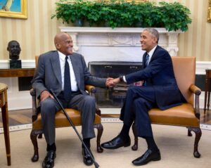 PHOTO Belafonte Meeting Barrack Obama Before He Died