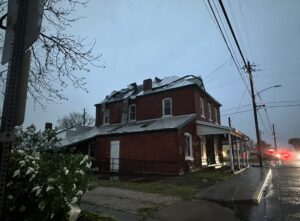 PHOTO Close Up Of Tornado Damage In Hecker Illinois