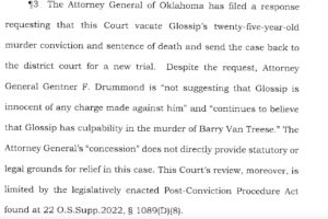 PHOTO Court Mentioned In Reason For Appeal Denial In Richard Glossip Conviction Is That Drummond Doesn't Believe Glossip Is Innocent