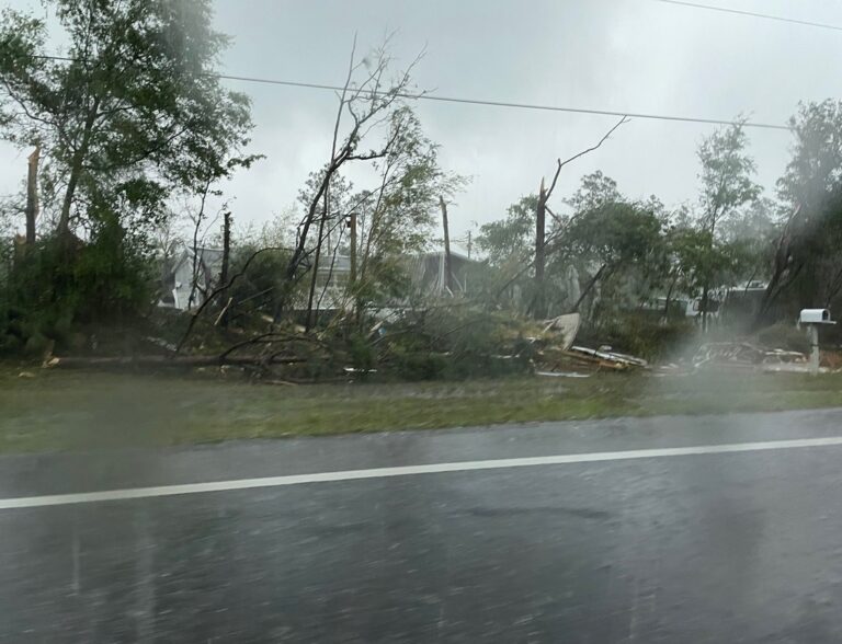PHOTO Damage To Hosford Florida From Tornado Along Highway 20 Between