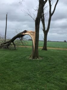 PHOTO EF1 tornado Hit Hecker Illinois At 100 MPH And Town Suffered Worst Damage In The State