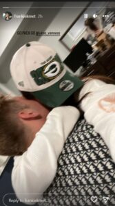 PHOTO Lukas Van Ness' Girlfriend Hugging Him After He Was Drafted By The Packers