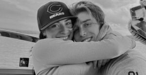 PHOTO Lukas Van Ness's Girlfriend On A Yacht With Him Wearing A Chicago Bears Hat