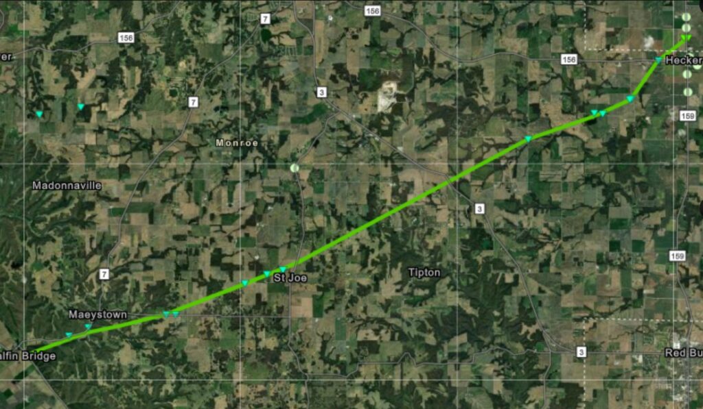 PHOTO Path Of Tornado In Illinois That Started In Maeystown Illinois ...