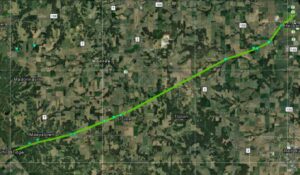 PHOTO Path Of Tornado In Illinois That Started In Maeystown Illinois And Ended By Hammering Hecker
