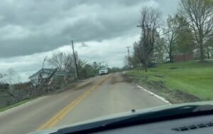 PHOTO Roads In Pevely MO Were Covered In Debris From Tornado