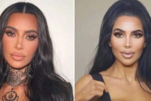 PHOTO Side By Side Comparison Christina Ashten Gourkani Looked Exactly Like Kim Kardashian