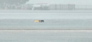 PHOTO Taxiway Sign Couldn't Even Be Seen At Fort Lauderdale Intl Airport From Flooding