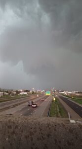 PHOTO Tornado Passing Over The Freeway In Fenton Illinois