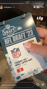 PHOTO Will Levis' Sisters NFL Draft Entry Badge Says Guest Of Will Levis 007