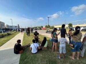 PHOTO Allen Outlet Shoppers Stranded After Sheltering In Place For An Hour In Back Of Stores