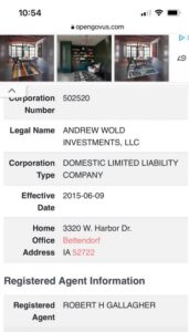 PHOTO Andrew Wold's Investment LLC Was Started In 2015