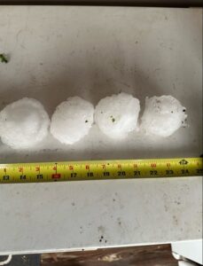 PHOTO Baseball Sized Hail Hit Trenton Missouri During Tornado