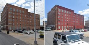 PHOTO Before And After Of Water Damage And Paint Slapped On Davenport Apartment Building