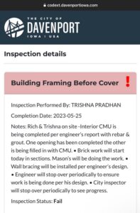 PHOTO City Of Davenport Changed Inspection From Pass To Fail Last Week Proving They Are Trying To Hide Things And Destroy Evidence