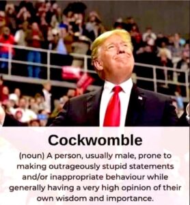 PHOTO Donald Trump C*ckwomble Definition Meme