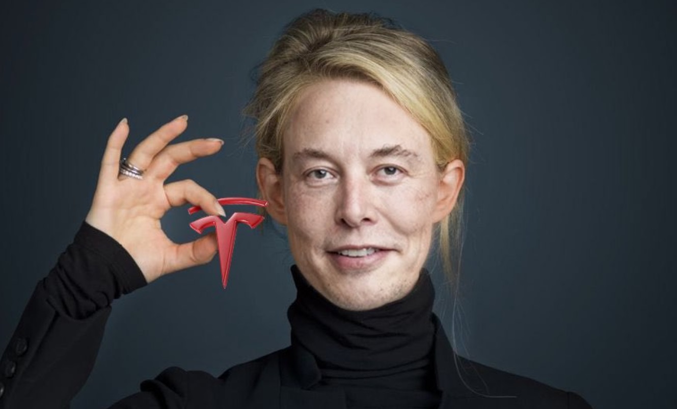 PHOTO Elizabeth Holmes With Elon Musk's Face Meme