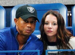 PHOTO Erica Herman Looking Crazy With Eyes Popping Out Of Her Head While With Tiger Woods