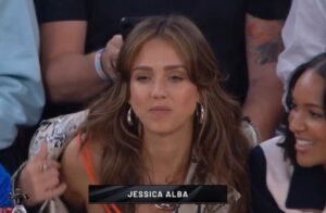 PHOTO Jessica Alba Looking Like A Dime At The Knicks Game In MSG