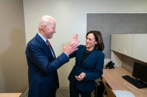 PHOTO Kamala Harris High Fiving Joe Biden For Being The Worst Duo In History