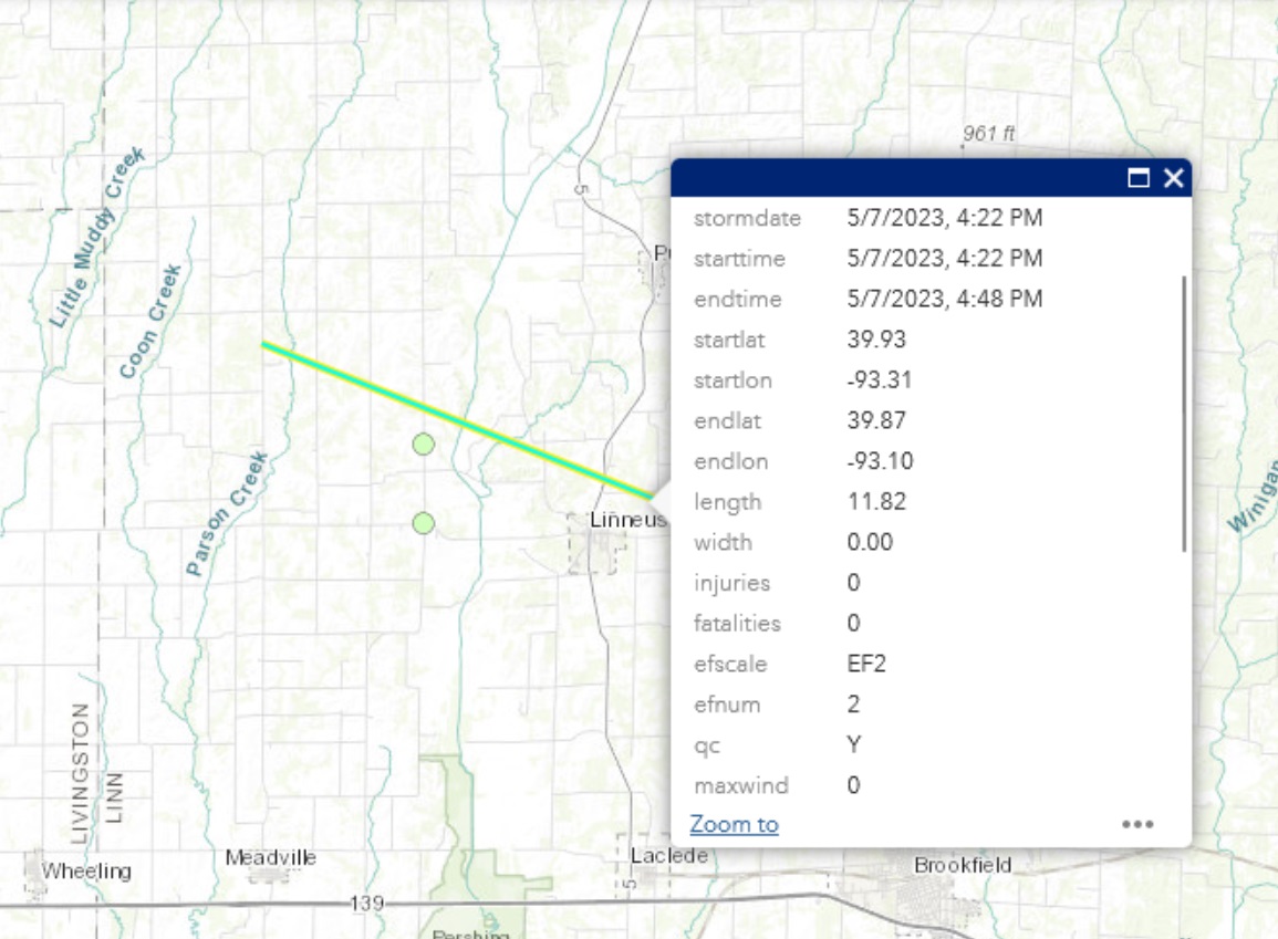 PHOTO Linneus Missouri Tornado Had Winds Up To 135 MPH