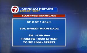 PHOTO List Of Streets Miami Tornado Tore Through
