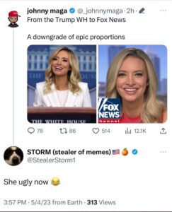 PHOTO MAGA Is Attacking Kayleigh McEnany For Working At Fox From Trump White House A Downgrade Of Epic Proportions