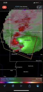 PHOTO Map Showing Tornado Touched Down In Center Of Grantsville Missouri