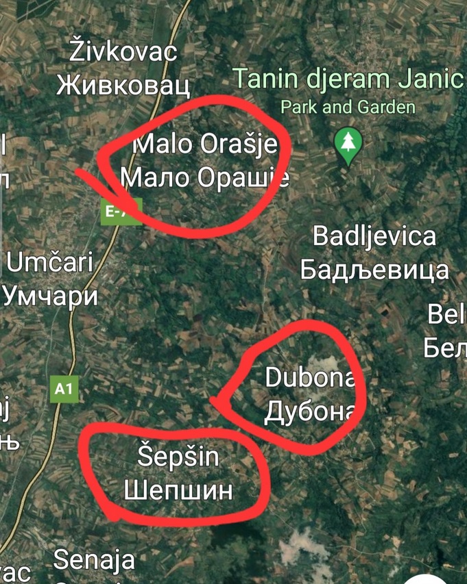 PHOTO Map Showing Uros Blazic Shooting In Two Locations And One Time ...