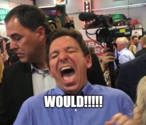 PHOTO Noelle Dunphy In The Rudy Giuliani Would Ron DeSantis Laughing Meme